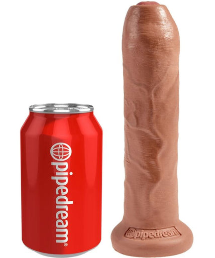 KING COCK - UNCUT REALISTIC PENIS 17.8 CM CARAMEL