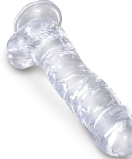 KING COCK - CLEAR REALISTIC PENIS WITH BALLS 16.5 CM TRANSPARENT