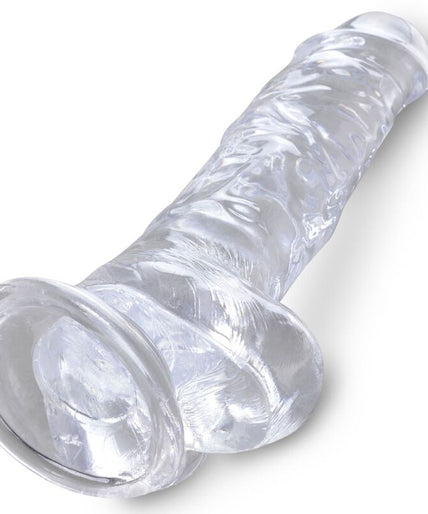 KING COCK - CLEAR REALISTIC PENIS WITH BALLS 16.5 CM TRANSPARENT