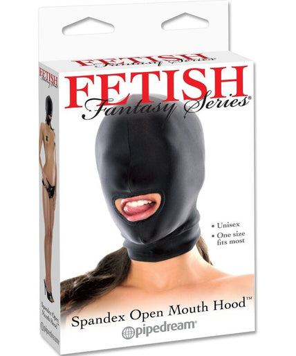 FETISH FANTASY SERIES - OPEN MOUTH HOOD BLACK