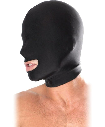 FETISH FANTASY SERIES - OPEN MOUTH HOOD BLACK