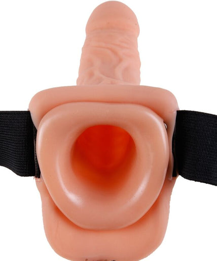FETISH FANTASY SERIES - ADJUSTABLE HARNESS REMOTE CONTROL REALISTIC PENIS WITH TESTICLES 23 CM