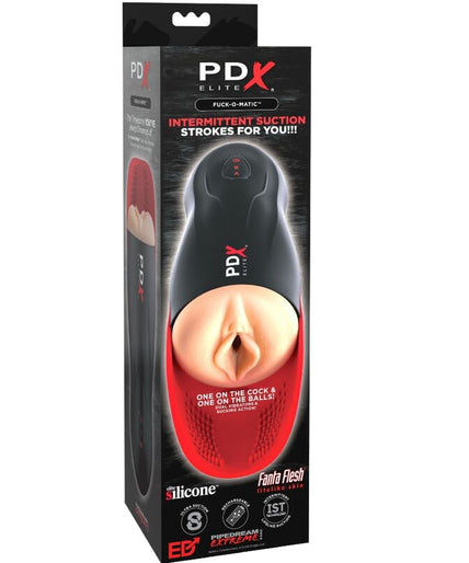 PDX ELITE - STROKER FUCK-O-MATIC VAGINA DOUBLE VIBRATION PENIS & TESTICLES