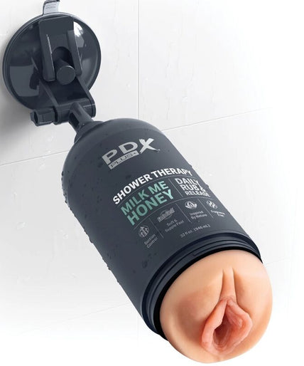 PDX PLUS - STROKER MASTURBATOR DISCREET DESIGN OF MILK ME HONEY SHAMPOO BOTTLE