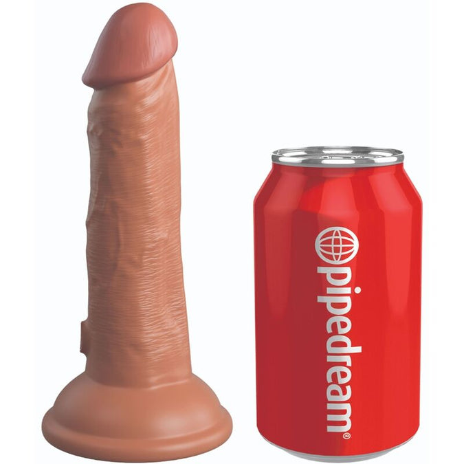King Cock – Elite Realistische Siliconen Dildo 15,2 cm Karamel