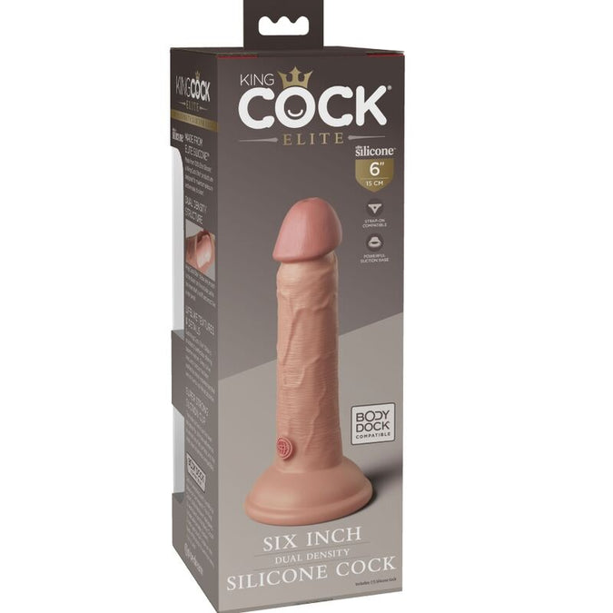 King Cock Elite – Realistic Dual Density Silicone Dildo 15.2 cm