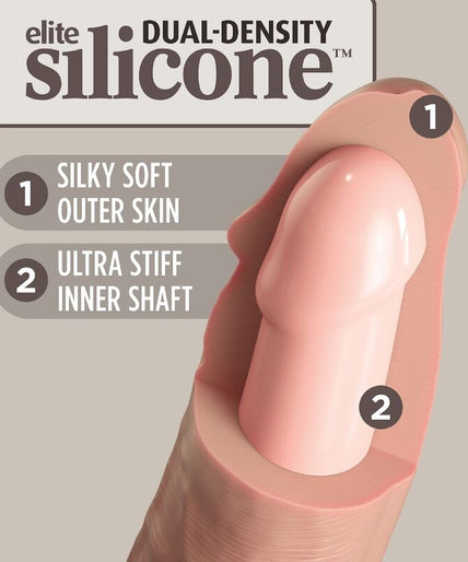 KING COCK - ELITE REALISTIC SILICONE DILDO 17.8 CM