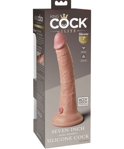 KING COCK - ELITE REALISTIC SILICONE DILDO 17.8 CM
