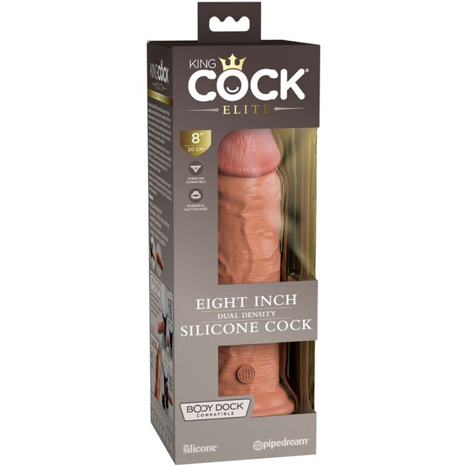 King Cock – Elite Realistic Silicone Dildo 20.3 Cm Caramel