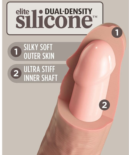 KING COCK - ELITE REALISTIC SILICONE DILDO 20.3 CM