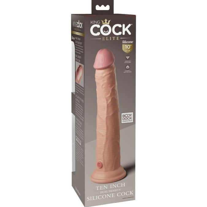 KING COCK - ELITE REALISTISCHE SILICONEN DILDO 25,4 CM