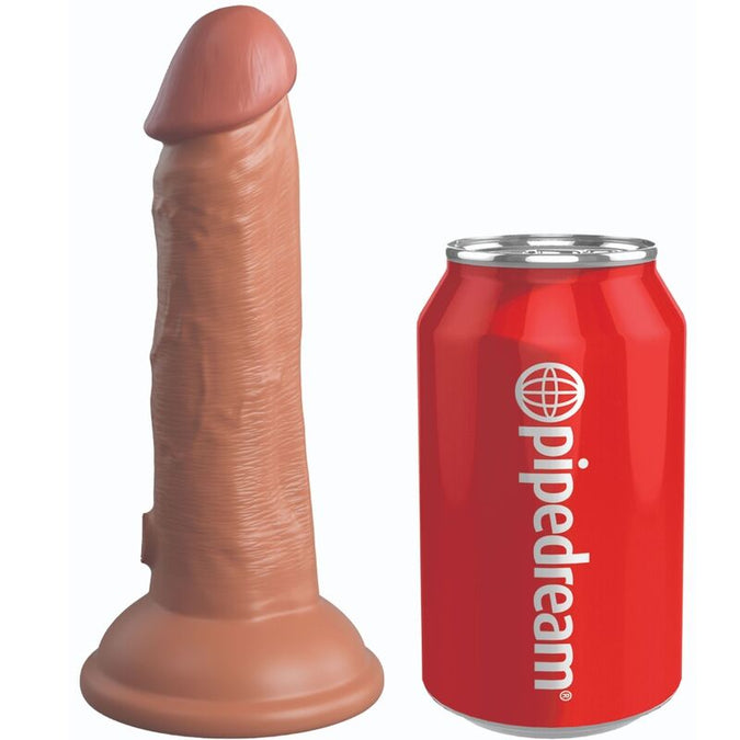 KING COCK - ELITE REALISTISCHE DILDO TRILLEND & SILICONE 15,2 CM CARAMEL