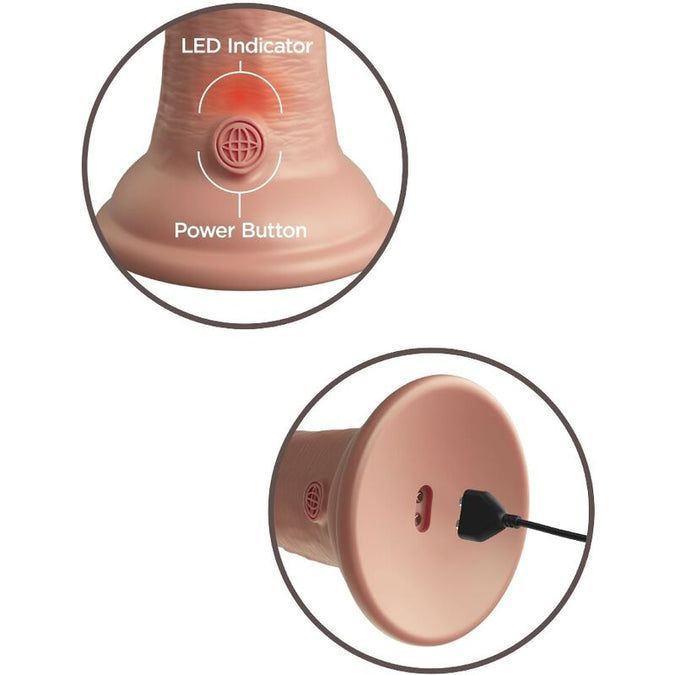 King Cock – Elite Realistische Dildo Vibrerend & Siliconen 15,2 Cm