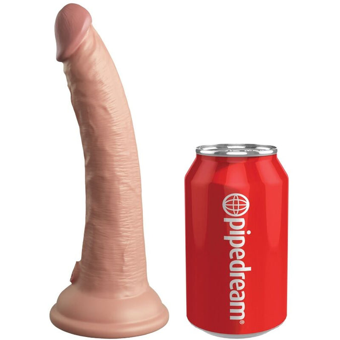 KING COCK - ELITE REALISTISCHE DILDO VIBRATOR & SILICONEN AFSTANDSBEDIENING 17,8 CM