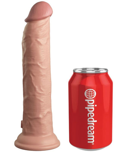 KING COCK - ELITE REALISTIC DILDO VIBRATOR & SILICONE REMOTE CONTROL 23 CM