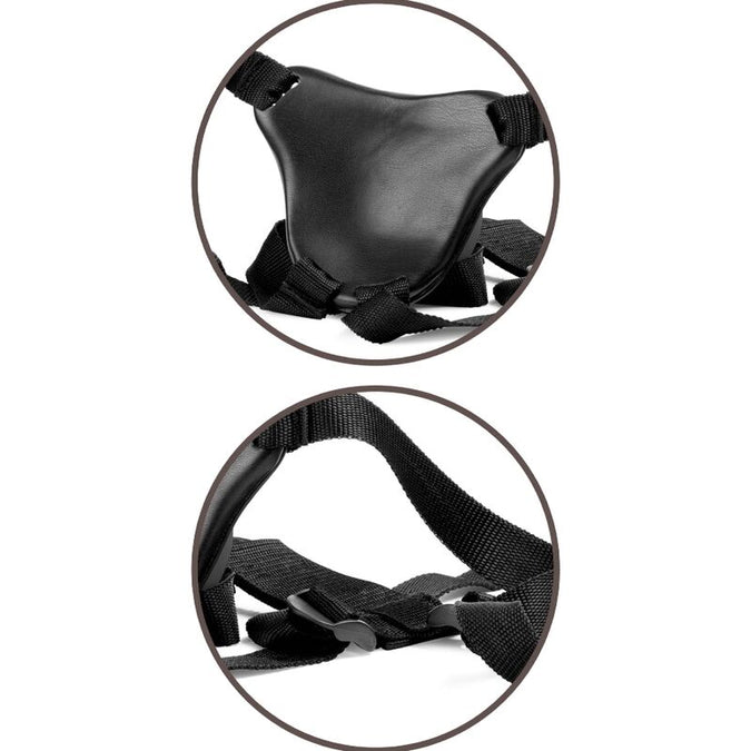 King Cock – Elite Comfy Adjustable Harness With Dildo 17.8 Cm