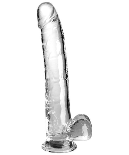 KING COCK - DOORZICHTIGE DILDO MET TESTIKELS 24,8 CM TRANSPARANT