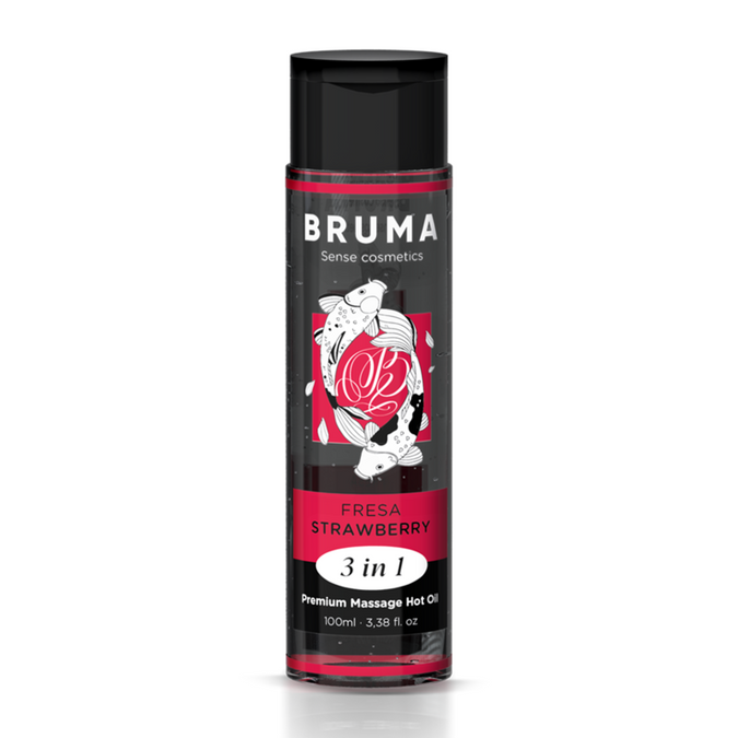 BRUMA - PREMIUM MASSAGEWARMTEOLIE AARDBEI 3 IN 1 - 100 ML