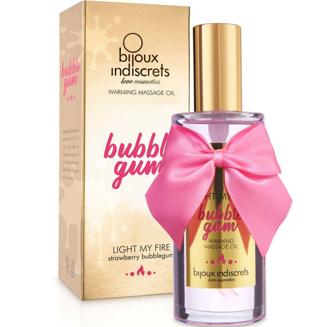 Bijoux – Indiscrets Light My Fire Massageolie met verwarmend effect en kauwgom smaak