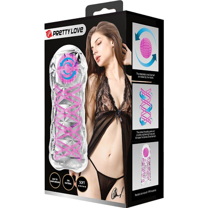 Pretty Love – Fantasy Male Masturbator With Internal Spiral And Transparent Balls