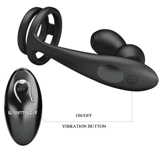 Pretty Love – Marshall Penispompring met Vibrerende Anale Plug met Afstandsbediening