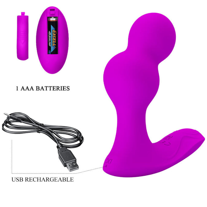 Pretty Love – Terrance Flexible Prostate Vibrator with Remote Control