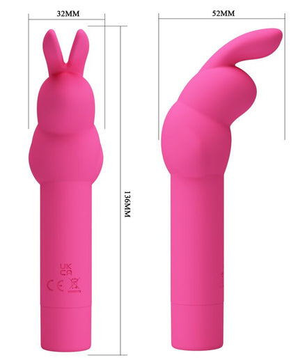 PRETTY LOVE - GERARDO FUSCHIA RABBIT SILICONE VIBRATOR