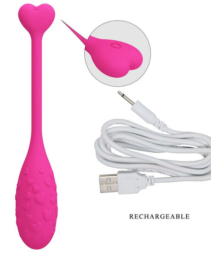 PRETTY LOVE - APP CONTROLLED PINK FISHER VIBRATING EGG