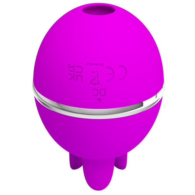 Pretty Love – Gemini Ball Purple Round Silicone Vibrator