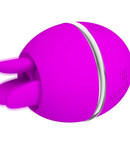 PRETTY LOVE - GEMINI BALL PURPLE ROUND SILICONE VIBRATOR