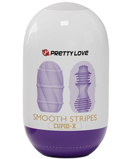PRETTY LOVE - SMOOTH STRIPES CUPID MASTURBATOR EGG