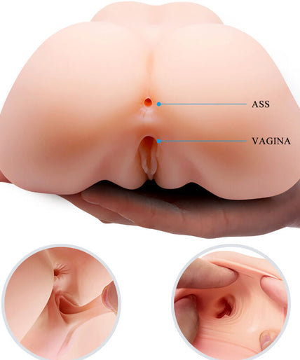 CRAZY BULL - REALISTIC VAGINA AND ANUS DOUBLE VIBRATION