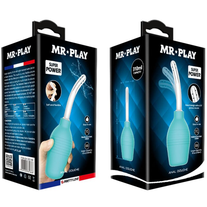 Mr Play – Anal Pear Blue Rubber Shower