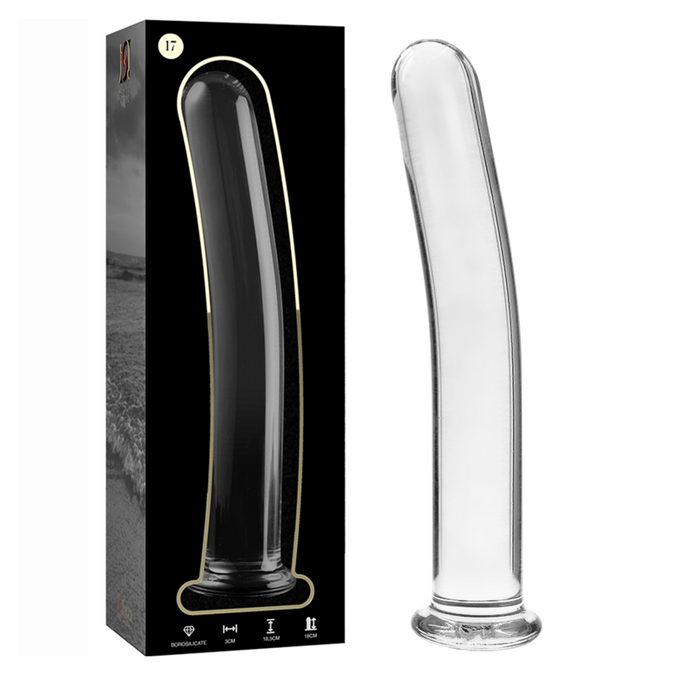 NEBULA SERIES BY IBIZA - MODEL 17 DILDO BOROSILICAATGLAS HELDER 18,5 CM -O- 3 CM
