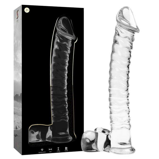 NEBULA SERIE VAN IBIZA - MODEL 23 DILDO BOROSILICAATGLAS HELDER 21.5 CM -O- 4 CM