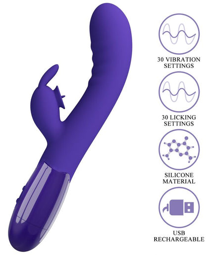 PRETTY LOVE - CERBERUS YOUTH VIOLET RABBIT VIBRATOR