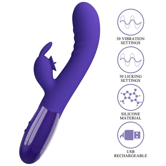 Pretty Love – Cerberus Jeugd Violet Konijn Vibrator