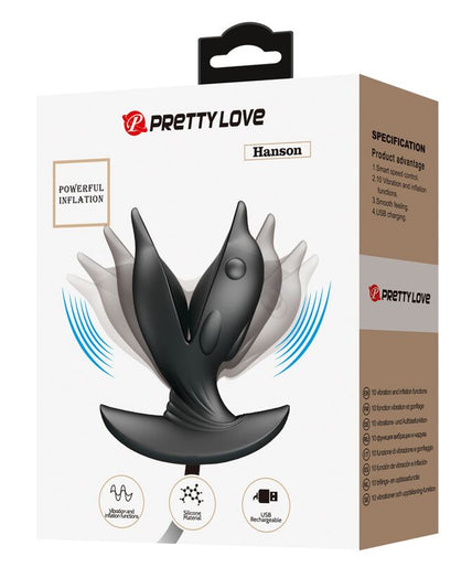 PRETTY LOVE - OPBLAASBARE & OPLAADBARE DELFIN ANALE PLUG
