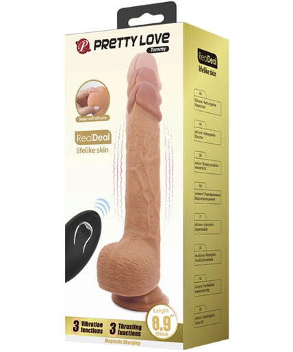 PRETTY LOVE - TOMMY REALISTIC DILDO VIBRATOR 22.5 CM