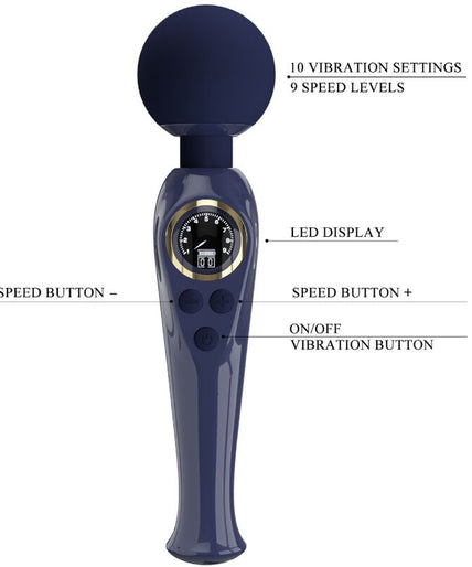 Pretty Love – Skyler Vibrator Wand Blue