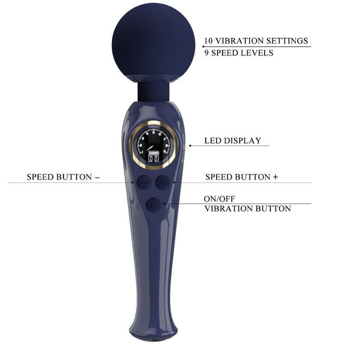 Pretty Love – Skyler Vibrator Wand Blue