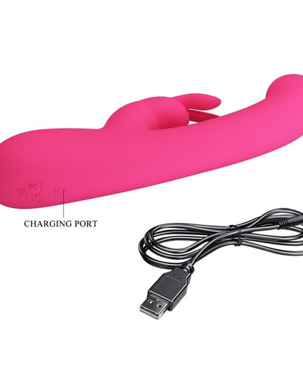 PRETTY LOVE - LAMAR RABBIT VIBRATOR & PINK G-SPOT