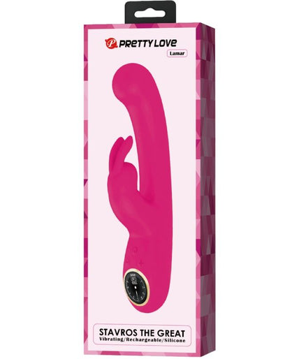 PRETTY LOVE - LAMAR RABBIT VIBRATOR & PINK G-SPOT