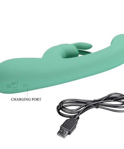 PRETTY LOVE - LAMAR RABBIT VIBRATOR & GREEN G-SPOT