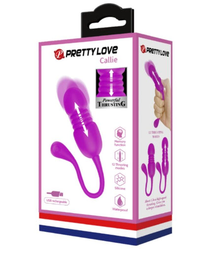 PRETTY LOVE - CALLIE PURPLE RECHARGEABLE VIBRATING EGG