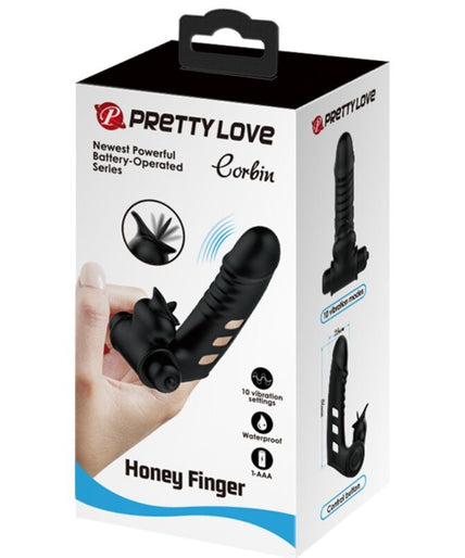 PRETTY LOVE - CORBIN BLACK VIBRATOR FINGER COVER