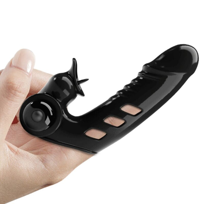 Pretty Love – Corbin Zwarte Vibrator Vingertophoes