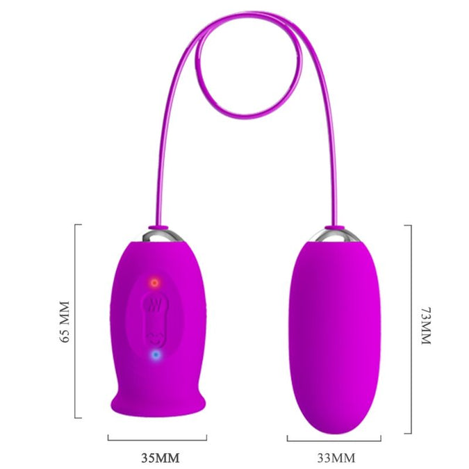 Pretty Love – Daisy Dual Egg Rechargeable Vibrator Purple