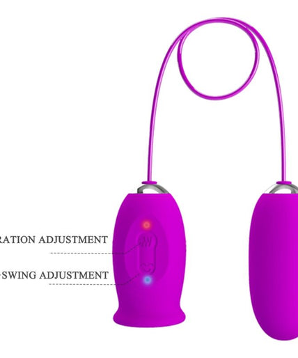 Pretty Love – Daisy Dual Egg Rechargeable Vibrator Purple