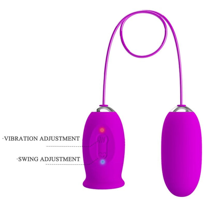 Pretty Love – Daisy Dual Egg Rechargeable Vibrator Purple